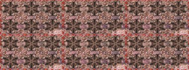 Barok tarzında duvar kağıdı tasarımı için kusursuz damaske deseni arkaplanı. Süslü raster dekorasyonu. Altın elementlerle kahverengi renklerde altın desen.