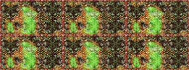 Şık bir grafik desen. Çiçek deseni. Duvar kâğıdı barok, İspanyol kumaşı. Kahverengi renklerde altın elementler. Kusursuz raster arkaplanı.