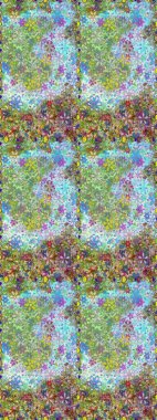 Kusursuz Renksiz Bahar Temalı Kusursuz Arkaplan. Sevimli çiçek raster deseni. Tarafsız ve yeşil renklerde çiçekler. Düz Çiçek Elementleri Tasarımı.