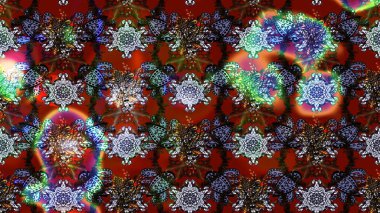 Küçük çiçekteki sevimli çiçek deseni. Bir sürü kırmızı ve kahverengi soyut çiçekli tropik eskiz deseni. Renkli ve kahverengi raster çizimi.