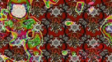 Küçük kahverengi ve kırmızı çiçekli oldukça eski bir besin torbası deseni. Tekstil, kumaş, kapaklar, duvar kağıtları, baskı, naylon, koleksiyon defteri, örgü, dekupaj için güzel bir eskiz. Millefleurlar.