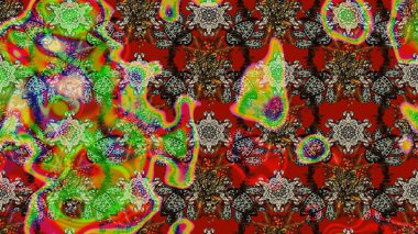 Çiçek arkaplan. Çizim raster deseni. Güzel kumaş deseni.