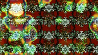 Düz Çiçek Elementleri Tasarımı. Yeşil ve kahverengi renkte zarif çiçekli suluboya. Raster illüstrasyonu. Renkli Bahar Teması çizim şablonu.