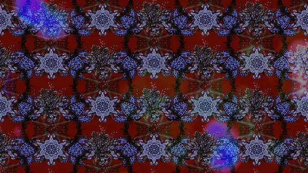 Raster Hip kumaş deseni. Eskiz Vintage Çiçek Deseni.