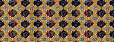 Raster deseni. Küçük çiçekte güzel bir çiçek deseni var. Çiçekli çiçek deseni, suluboya..