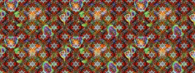 Gri ve kahverengi çiçekli eskiz deseni, suluboya çiçek deseni, sevimli çiçek, duvar kağıdı, kart veya kumaş için fayanslı. Raster - stok.