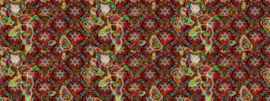 Organik motif arka planı. Çizim kalıbı. Raster illüstrasyonu. Ultraviyole kumaş deseni.