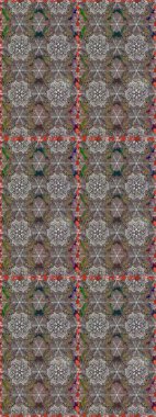 Raster illüstrasyonu. Çiçek deseni. Renkli Bahar Temalı Kusursuz Arkaplan. Düz Çiçek Elementleri Tasarımı. Kusursuz Chichi kumaş deseni..