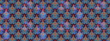 Eski usul. Kumaş, tekstil, duvar kağıdı baskısı için. Eskiz geçmişi. Raster illüstrasyonu. Raster. Tomurcukları çiçekli sevimli çiçek deseni..