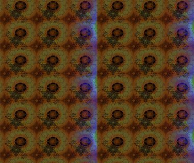 Kahverengi renklerde bahar çiçekleri. Yaprak ve çiçeklerin suluboya resimleri, kahverengi renklerdeki çizimler. Raster illüstrasyonu.