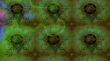 Renkli Bahar Teması eskiz kalıbı. Raster illüstrasyonundaki çiçek desenli çizim. Süslü kumaş deseni. Düz Çiçek Elementleri Tasarımı.