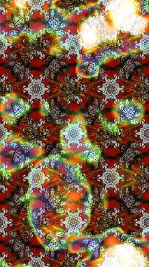 Renkli çiçekler. Çiçekli karalama şeklinde Raster çiçek deseni. Nazik, narin çiçek arkaplanı.