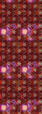 Robot resim. Raster illüstrasyonu. Küçük çiçekte sevimli çiçek deseni var..