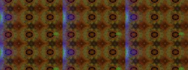 Raster illüstrasyonundaki çiçek desenli çizim. Kahverengi ve yeşil renkli çiçekler. Renkli Bahar Teması eskiz kalıbı. Düz Çiçek Elementleri Tasarımı.