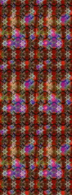 Botanik çizim kalıbı. Raster deseni. Suluboya etkisi. Organik elementler.