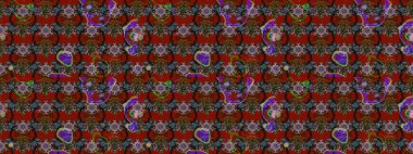 Raster illüstrasyonu. Küçük çiçekteki sevimli çiçek deseni. Güzel karalamalı çiçek desenli çizim. Güzel kumaş deseni.