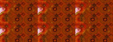 Raster illüstrasyonu. Robot resim. Küçük çiçekte sevimli çiçek deseni var..