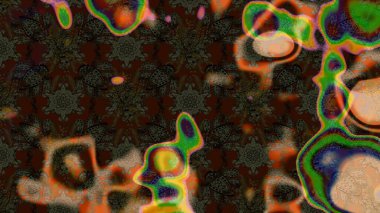 Kahverengi ve gri renkli çiçekler. Raster düz çiçek çizim deseni. Tasarım hediye paketi, tebrik kartları, posterler ve afiş tasarımı.