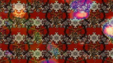 Çiçekli eskiz deseni. Kahverengi ve kırmızı renkte çiçekler. El çizimi. Suluboya çizimi.