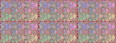 Raster deseni. Tarafsız ve gri renklerde yaz çiçekleri. Küçük çiçekteki sevimli çiçek deseni. Raster illüstrasyonu.