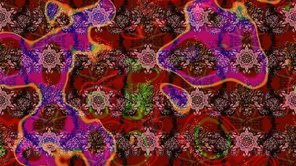 Taslak desenli, modaya uygun kumaş deseni. Düz Çiçek Elementleri Tasarımı. Renkli Bahar Teması eskiz kalıbı. Şirin çiçek elementleri. Raster illüstrasyonu.