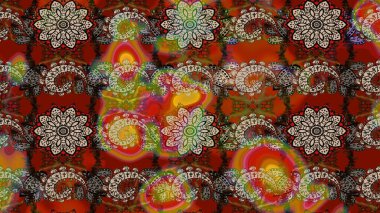 Raster - stok. Suluboya, elle çizilmiş. Eskiz arkaplan modeli. Vadinin çiçekleri kahverengi ve kırmızı renklerde.