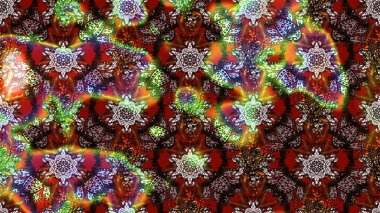 Çizgi çizimi kalıbı. Raster Moda kumaş deseni. Şirin çiçekler..