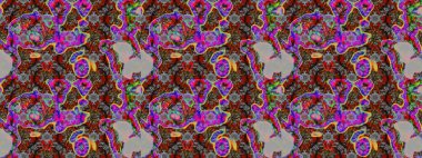 Eskiz Vintage Çiçek Deseni. Raster Kalça dokusu deseni.