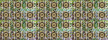 Gri renklerde, altın elementlerle kusursuz desen. Kusursuz altın desen. Raster doğulu süsü.