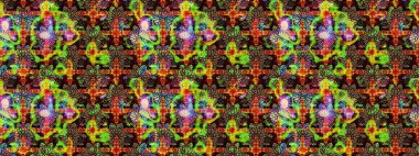 Siyah ve kahverengi renkte çiçekler. Nazik, narin çiçek arkaplanı. Raster çiçek desenli ve çiçekli..