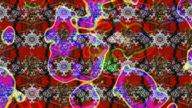 Kırmızı ve kahverengi renkte çiçekler. Elle boyanmış suluboya resim çizimi çiçekler ve bitkiler.