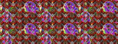 Raster düz çiçek çizim deseni. Kırmızı ve kahverengi renkte çiçekler. Tasarım hediye paketi, tebrik kartları, posterler ve afiş tasarımı.