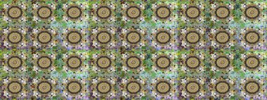 Gri renklerde, altın elementlerle kusursuz desen. Kusursuz altın desen. Raster doğulu süsü.