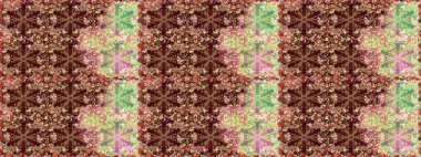 Klasik klasik klasik arka plan. Geleneksel oryantasyon süsü. Kusursuz klasik raster altın desenli. Kahverengi renklerde, altın elementlerle kusursuz desen.