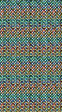 Raster illüstrasyonu. Raster çiçekleri klasik tarzda çizilmiş. Yumuşak, bahar çiçekleri mavi ve kahverengi renklerde. Çiçekli yumuşak çizim deseni.