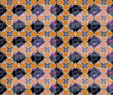 Renkli Bahar Teması eskiz kalıbı. Raster güzel kumaş deseni çiziyor. Çiçek deseni. Düz Çiçek Elementleri Tasarımı.