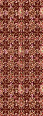 Kahverengi renklerde altın element. Barok tarzında altın çiçek süsü. Antika altın tekrarlanabilir duvar kağıdı. Damask arkaplanı tekrarlayan kusursuz desen.