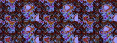 Fantezi çiçekli eskiz deseni, doğal duvar kağıdı, çiçek desenli kıvrım çizimi. Paisley el çizimi elementler. Ev dekoru.