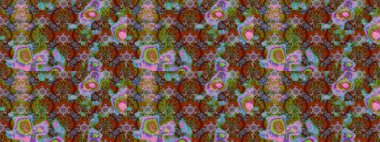 Çiçekli bahar çiçekleri. Küçük çiçekte güzel bir desen. Küçük renkli çiçekler. Moda baskıları için zarif bir şablon. Motley illüstrasyonu. Çizim.