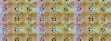 Suluboya çiçekli çiçek deseni. Raster illüstrasyonu. Tarafsız ve bej renklerde Asyalı tekstil.