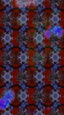 Raster Hip kumaş deseni. Eskiz Vintage Çiçek Deseni.