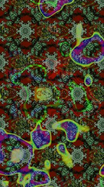 Küçük çiçekte güzel bir çiçek deseni var. Çiçekli çiçek deseni, suluboya. Raster deseni.