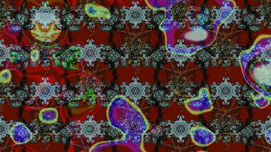 Güzel kumaş deseni. Raster illüstrasyonu. Bahar çiçekli güzel bir çiçek deseni..