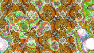 Düz Çiçek Elementleri Tasarımı. Eskiz klasiği. Renkli Bahar Teması eskiz kalıbı. Raster Şirin kumaş deseni.