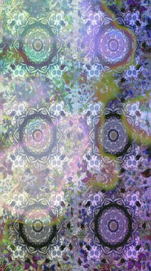 Barok tarzında altın çiçekli süs. Tarafsız renklerde altın element. Altın çiçekli, pürüzsüz desen. Damask arkaplanı.