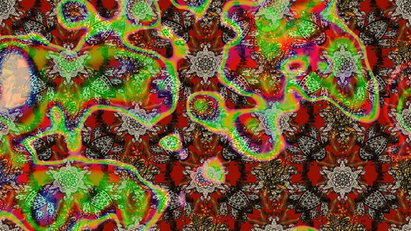 Suluboya, elle çizilmiş. Renkli yapraklı yabani çiçekler. Eskiz arkaplan modeli. Raster illüstrasyonu.