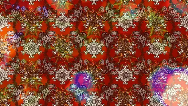 Elle çizilmiş çiçek desenli Raster çizimi. Arkaplanda. Tekstil, kumaş, ambalaj, hatıra defteri için hoş bir çiçek arkaplanı. Çocuksu tasarım.