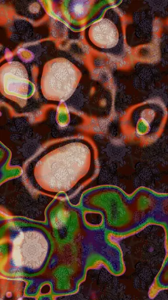 Raster illüstrasyonundaki çiçek desenli çizim. Düz Çiçek Elementleri Tasarımı. Renkli Bahar Teması eskiz kalıbı. Güzel kumaş deseni.