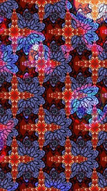 Düz Çiçek Elementleri Tasarımı. Renkli Bahar Teması eskiz kalıbı. Parlak arkaplan eskiz desenli çiçekli fantezi tasarımı.