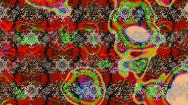 Küçük çiçekteki sevimli çiçek deseni. Raster deseni. Soyut çiçek çizim kalıbı arka planı. Raster illüstrasyonu. Renklerde.